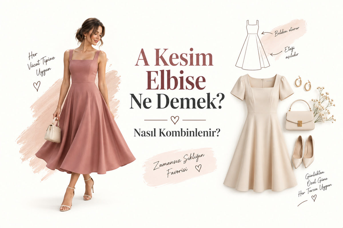 A Kesim Elbise Ne Demek? Nasıl Kombinlenir?