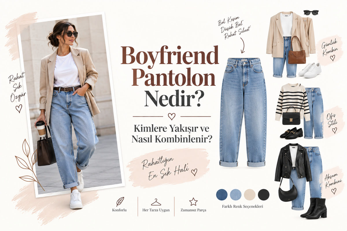 Boyfriend Pantolon Nedir, Kimlere Yakışır ve Nasıl Kombinlenir?