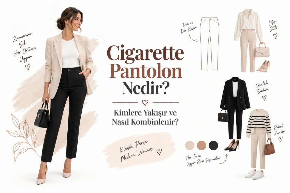 Cigarette Pantolon Nedir, Kimlere Yakışır ve Nasıl Kombinlenir?