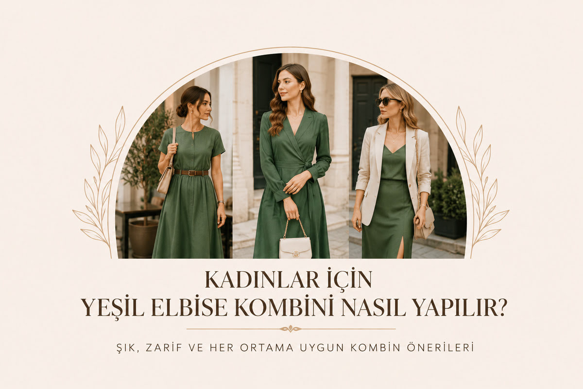 Kadınlar için Yeşil Elbise Kombini Nasıl Yapılır? Şık Stil Önerileri