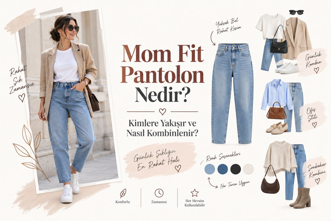 Mom Fit Pantolon Nedir, Kimlere Yakışır ve Nasıl Kombinlenir?
