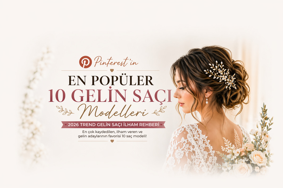 Pinterest’in En Popüler 10 Gelin Saçı Modeli